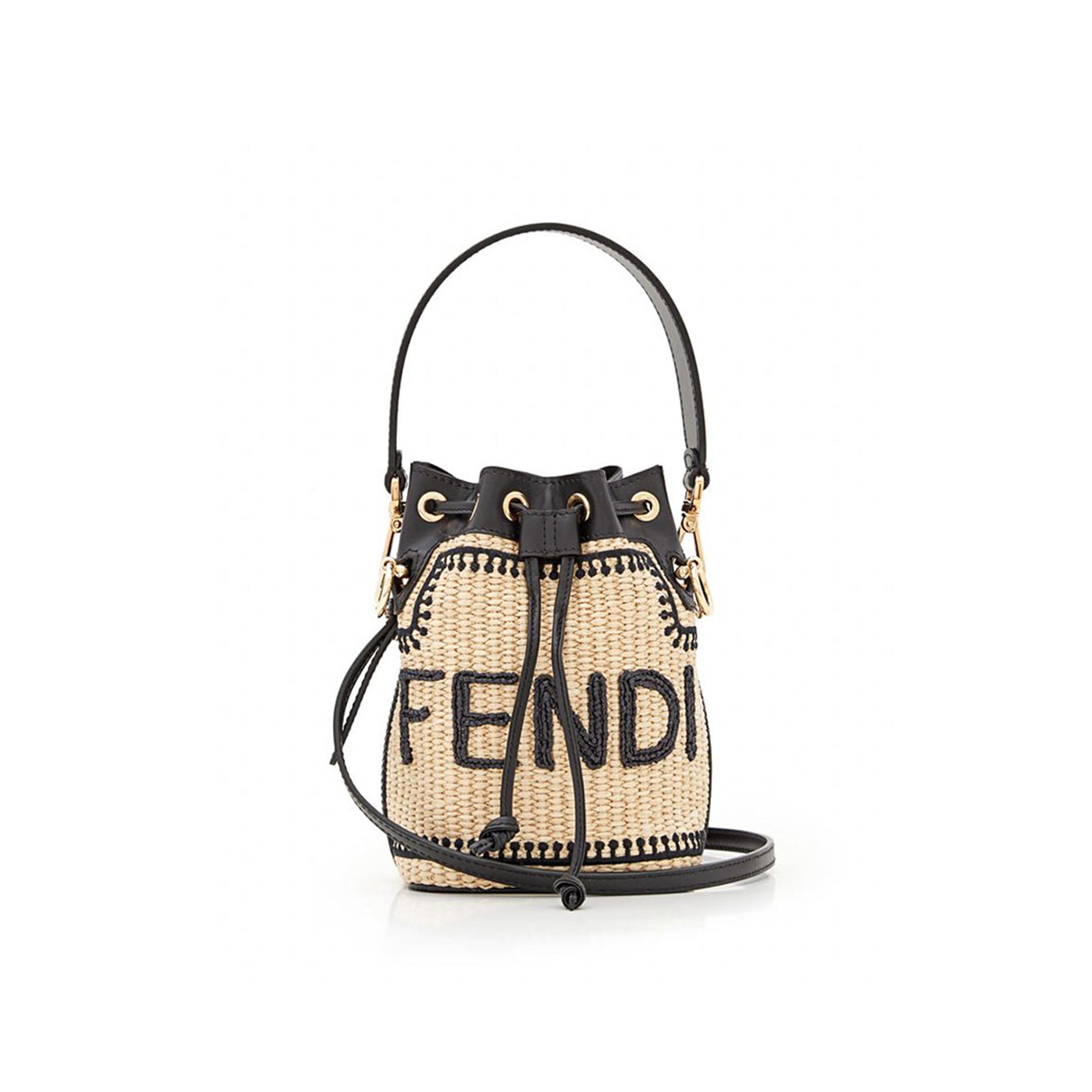 F**di mon tresor crochet straw mini bag 8bs010akmvf0vpj (19*12*10cm)